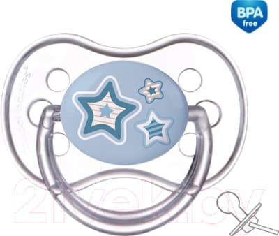 Пустышка Canpol Newborn Baby силиконовая круглая 6-18мес / 22/563 2