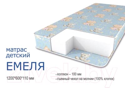 Матрас в кроватку Сонная сказка Емеля 2
