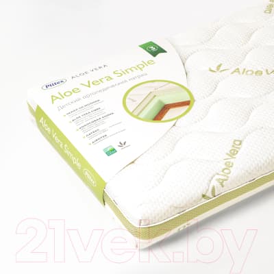 Матрас в кроватку Plitex Aloe Vera Simple АВ-05/1 2