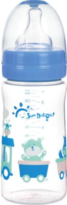 Бутылочка для кормления Sun Delight С широким горлышком / 31497