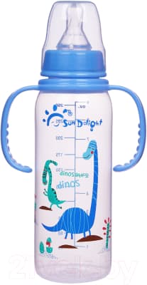 Бутылочка для кормления Sun Delight Стандартная со съемными ручками / 80B2H