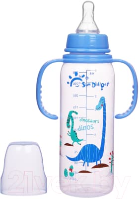 Бутылочка для кормления Sun Delight Стандартная со съемными ручками / 80B2H 3