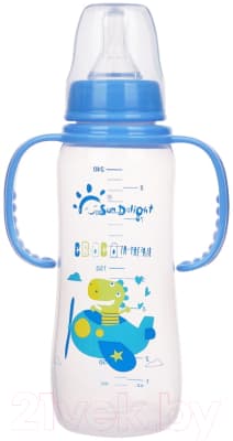 Бутылочка для кормления Sun Delight Со съемными подвижными ручками / 31259