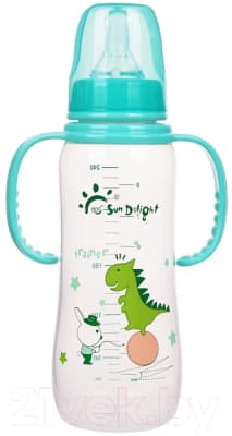 Бутылочка для кормления Sun Delight Со съемными подвижными ручками / 31259