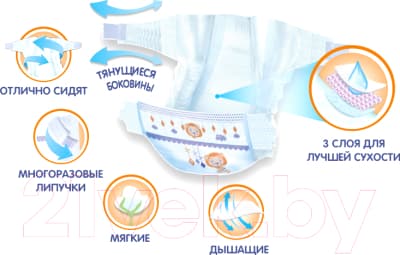 Подгузники детские Helen Harper Baby 5 Junior 2