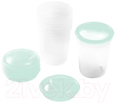 Набор контейнеров для хранения молока BabyOno 1028 с крышками 2