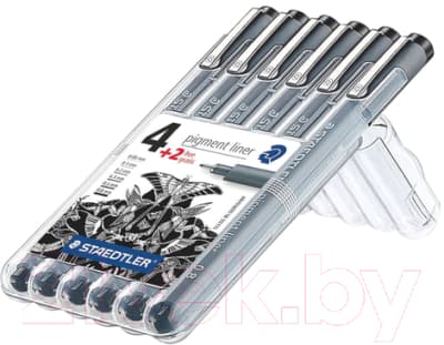 Набор лайнеров Staedtler Пигмент Лайнер 308 SB6P 2