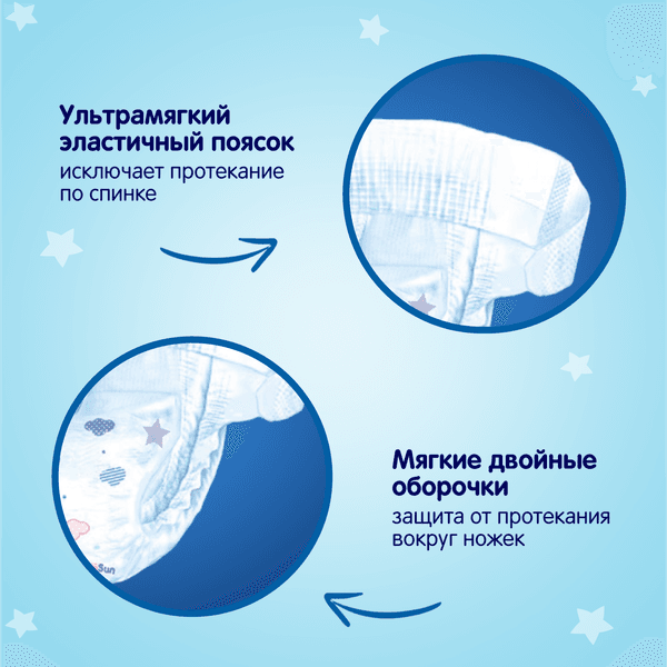 Подгузники детские YokoSun На липучках размер М 5-10кг 4