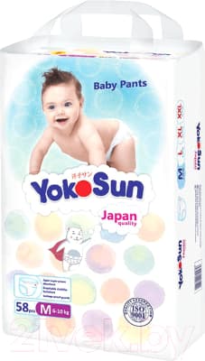 Подгузники-трусики детские YokoSun М от 6 до 10кг