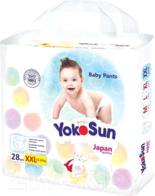 Подгузники-трусики детские YokoSun XXL от 15 до 23кг