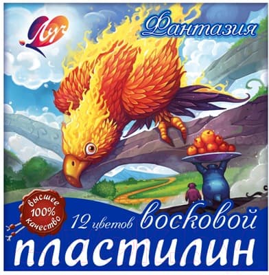 Пластилин восковой ЛУЧ Фантазия / 25С 1523-08