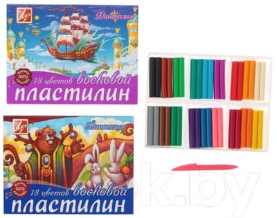 Пластилин восковой ЛУЧ Фантазия / 25С 1524-08 3