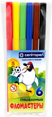 Фломастеры Centropen Пингвины / 7790 0686