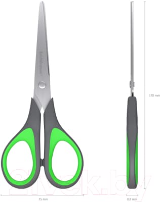 Ножницы канцелярские Erich Krause Standard+ / 35099 6