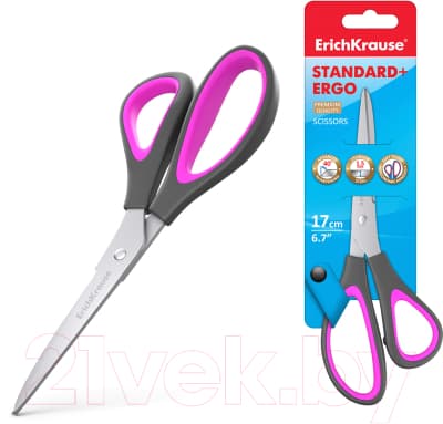 Ножницы канцелярские Erich Krause Standard+ Ergo / 44885 5