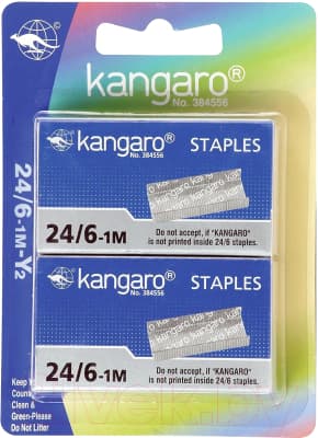 Скобы канцелярские Kangaro 24/6-М/Y2