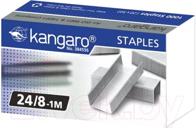 Скобы канцелярские Kangaro 24/8-1М