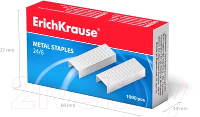 Скобы канцелярские Erich Krause 1189 3