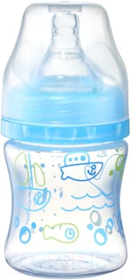 Бутылочка для кормления BabyOno Антиколиковая с широким горлышком / 402/03