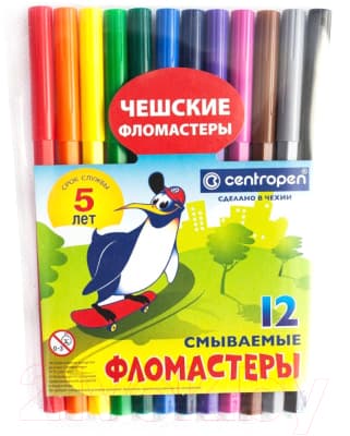 Фломастеры Centropen Пингвины / 7790 1286