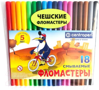 Фломастеры Centropen Пингвины / 7790 1886