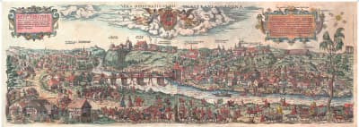 Настенная карта Белкартография Гродна 1568 год: рэканструкцыя гравюры