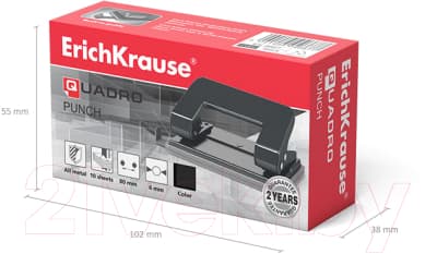 Дырокол Erich Krause Quadro / 4667 2