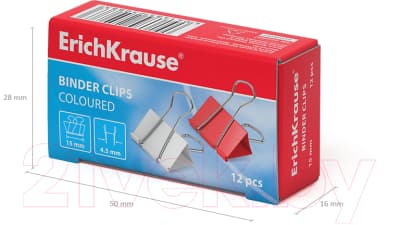 Зажим для бумаги Erich Krause 25088 6