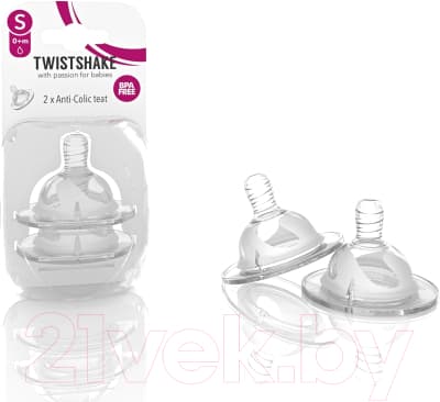 Набор сосок Twistshake Антиколиковая S / 78019 2
