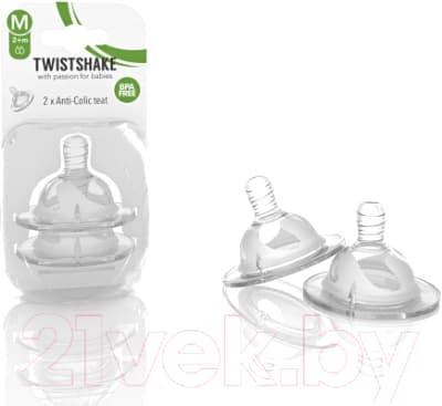 Набор сосок Twistshake Антиколиковая M / 78020 3