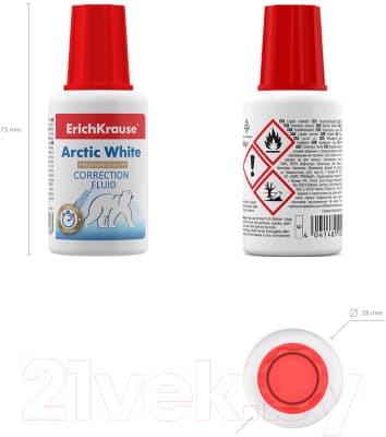Корректор для текста Erich Krause Arctic White / 6 3