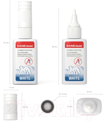 Корректор для текста Erich Krause Arctic White / 779 3