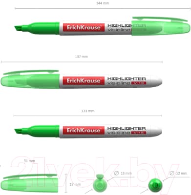 Текстовыделитель Erich Krause Visioline V-15 / 30972 3