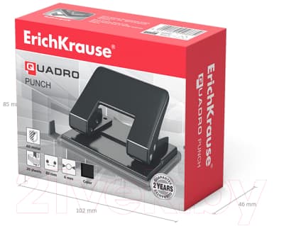 Дырокол Erich Krause Quadro / 4668 6