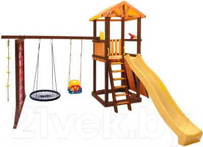 Игровой комплекс Perfetto Sport Pitigliano-11 + качели Паутина 5