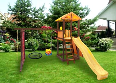 Игровой комплекс Perfetto Sport Pitigliano-11 + качели Паутина 4