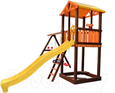 Игровой комплекс Perfetto Sport Pitigliano-3 + качели Паутина