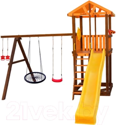 Игровой комплекс Perfetto Sport Pitigliano-3 + качели Паутина 4