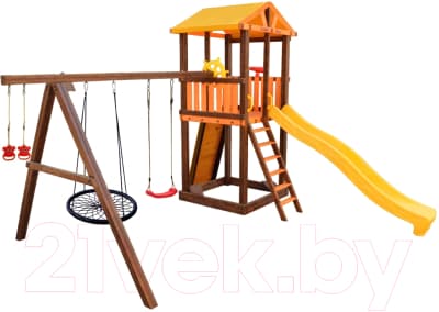 Игровой комплекс Perfetto Sport Pitigliano 4 + качели Паутина 5