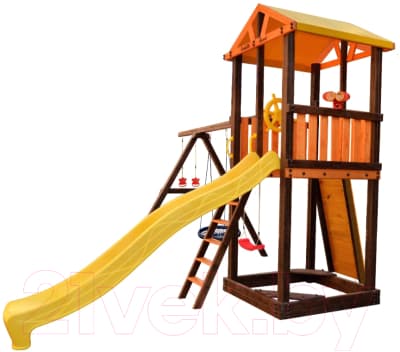 Игровой комплекс Perfetto Sport Pitigliano 4 + качели Паутина 9