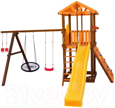 Игровой комплекс Perfetto Sport Pitigliano 5 + качели Паутина 5