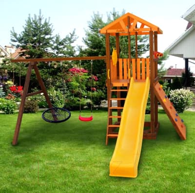 Игровой комплекс Perfetto Sport Pitigliano 5 + качели Паутина 2