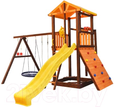 Игровой комплекс Perfetto Sport Pitigliano 8 + качели Паутина 2