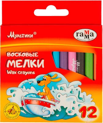 Восковые мелки ГАММА Мультики 2131018-01-29