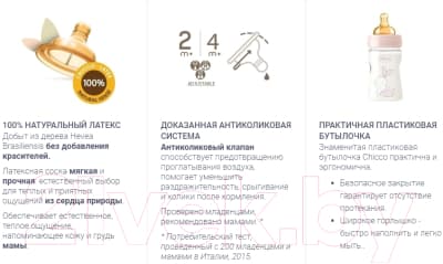 Бутылочка для кормления Chicco Original Touch Boy с латексной соской / 340728558 3