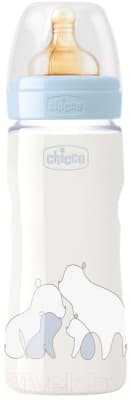 Бутылочка для кормления Chicco Original Touch Boy с латексной соской / 340728558