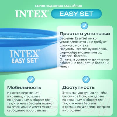 Надувной бассейн Intex Easy Set / 28106NP 3