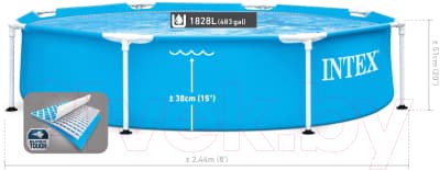 Каркасный бассейн Intex Metal Frame 28205 4