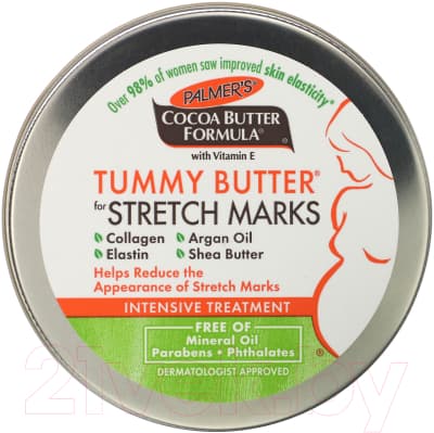 Косметическое масло для мам Palmers Tummy ButterJar твердое масло против растяжек 2