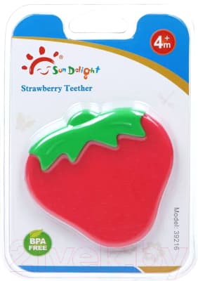 Прорезыватель для зубов Sun Delight Клубника / 39216